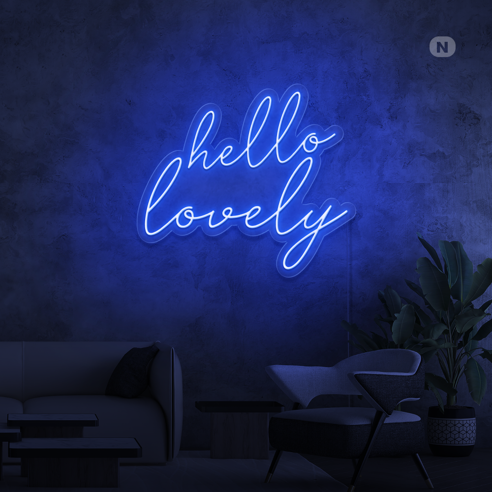 Cartel neon Hello Lovely