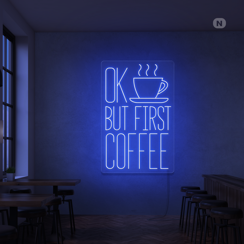Cartel neon Café