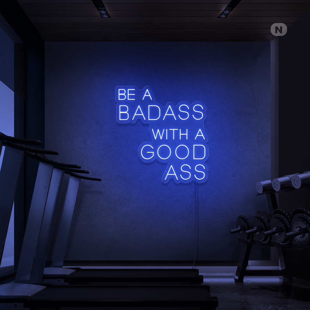 Cartel neon Gym Quote
