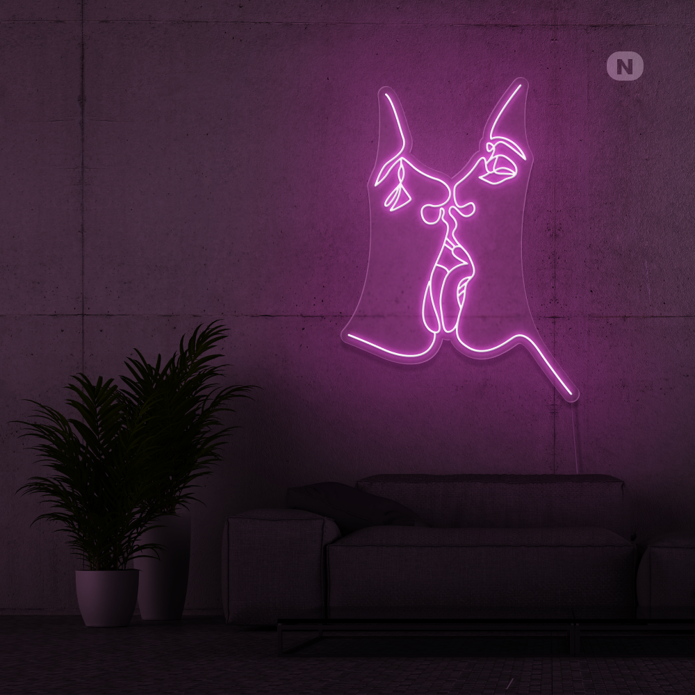 Cartel neon Comparte el amor