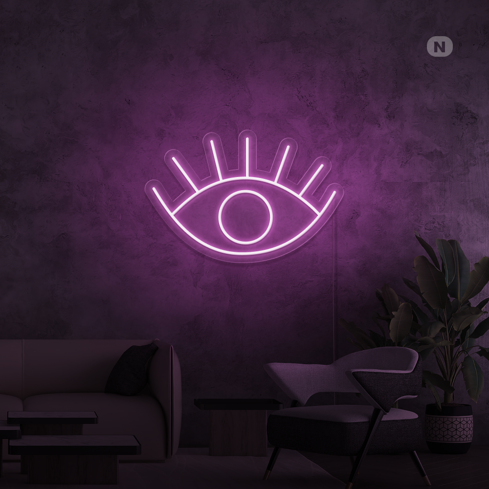 Cartel neon Ojo