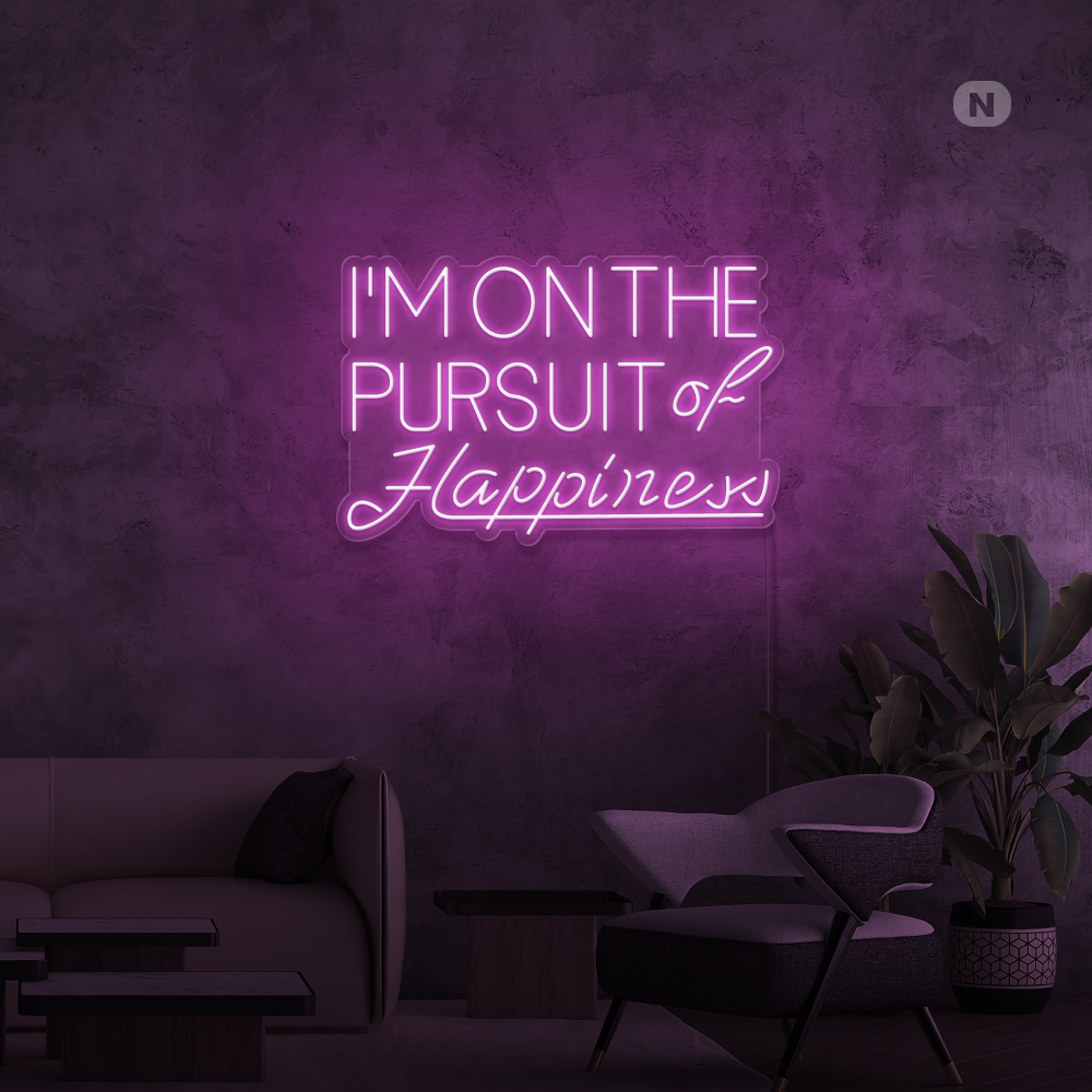 Cartel neon Hapiness