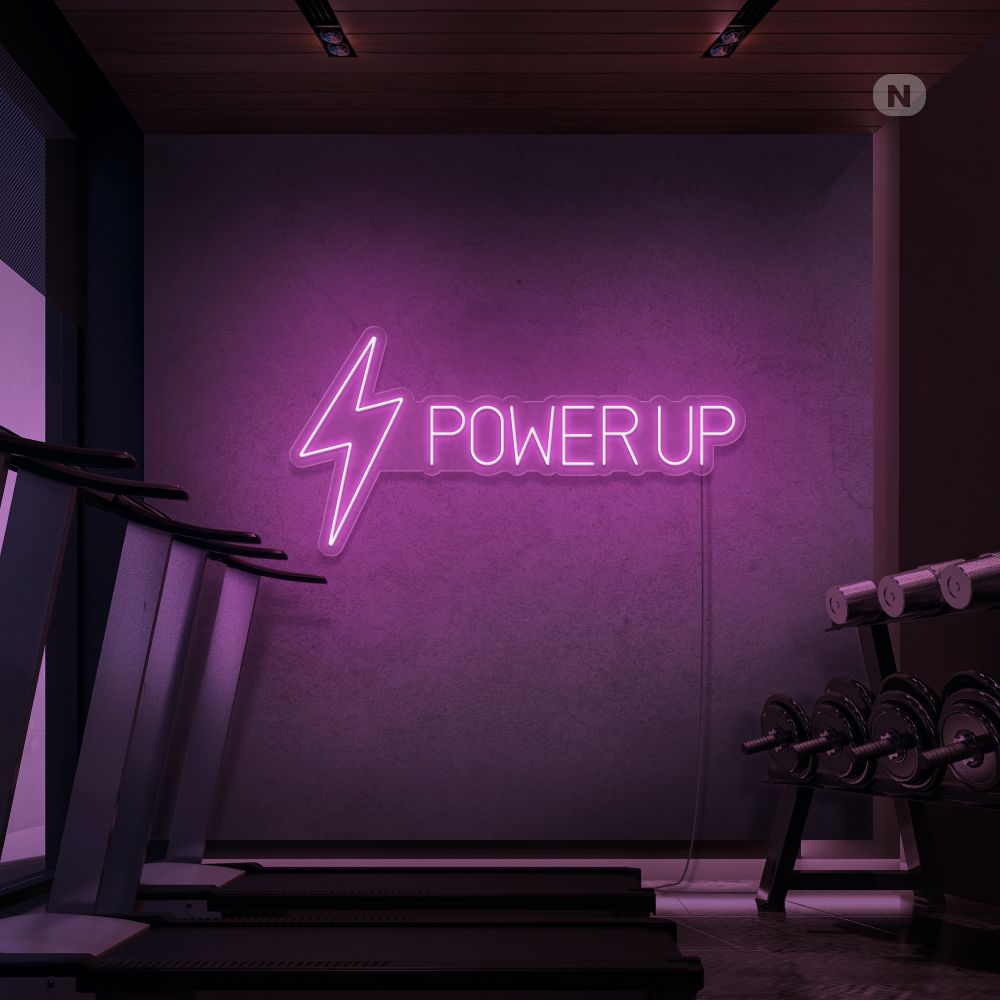Cartel neon Power Up