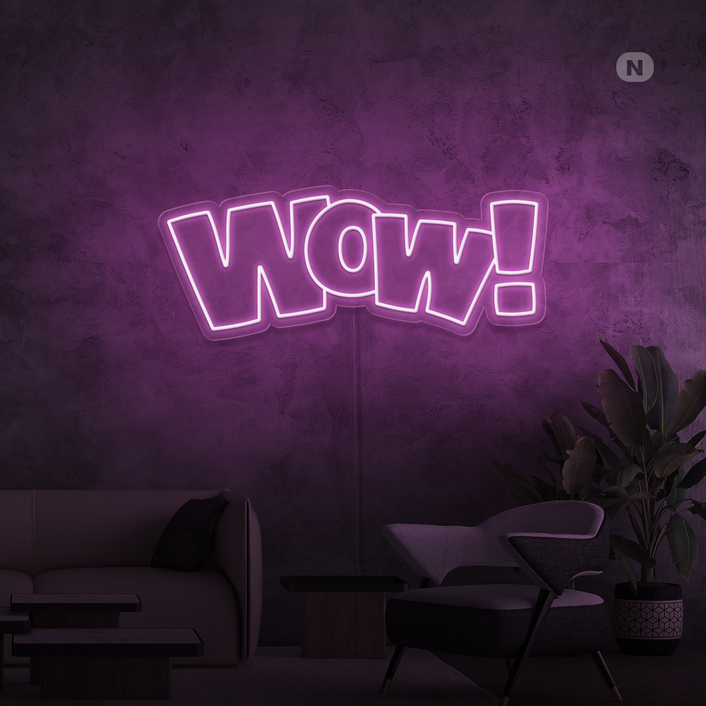 Cartel neon Wow!