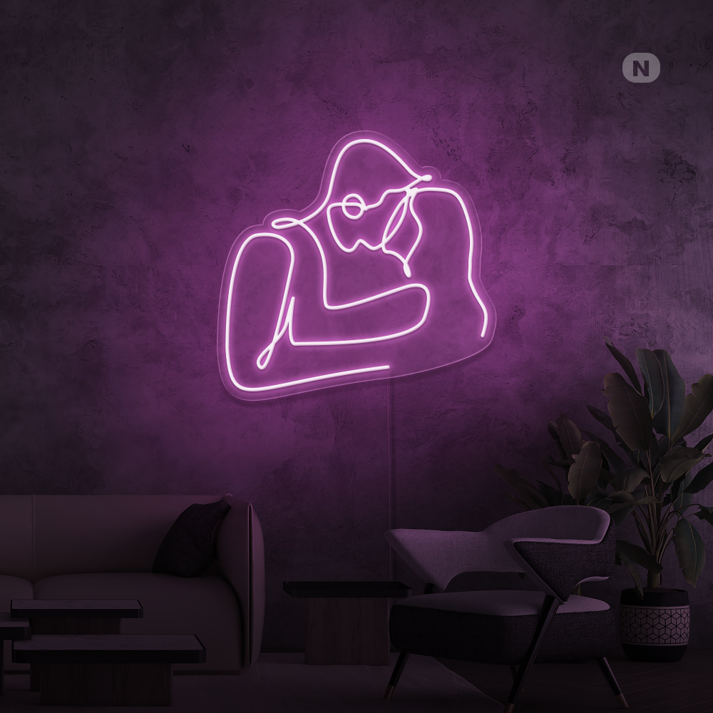 Cartel neon Amor de pareja