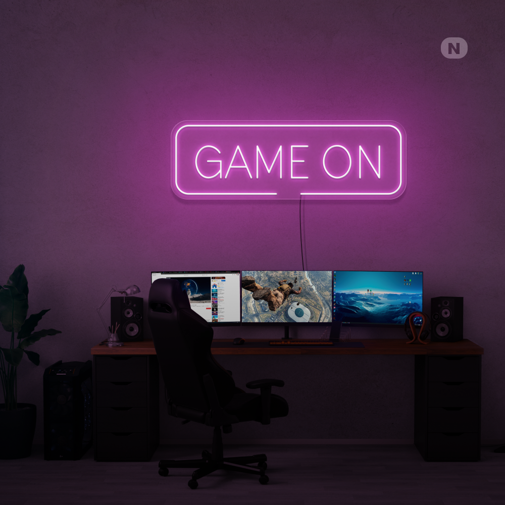 Cartel neon Game On