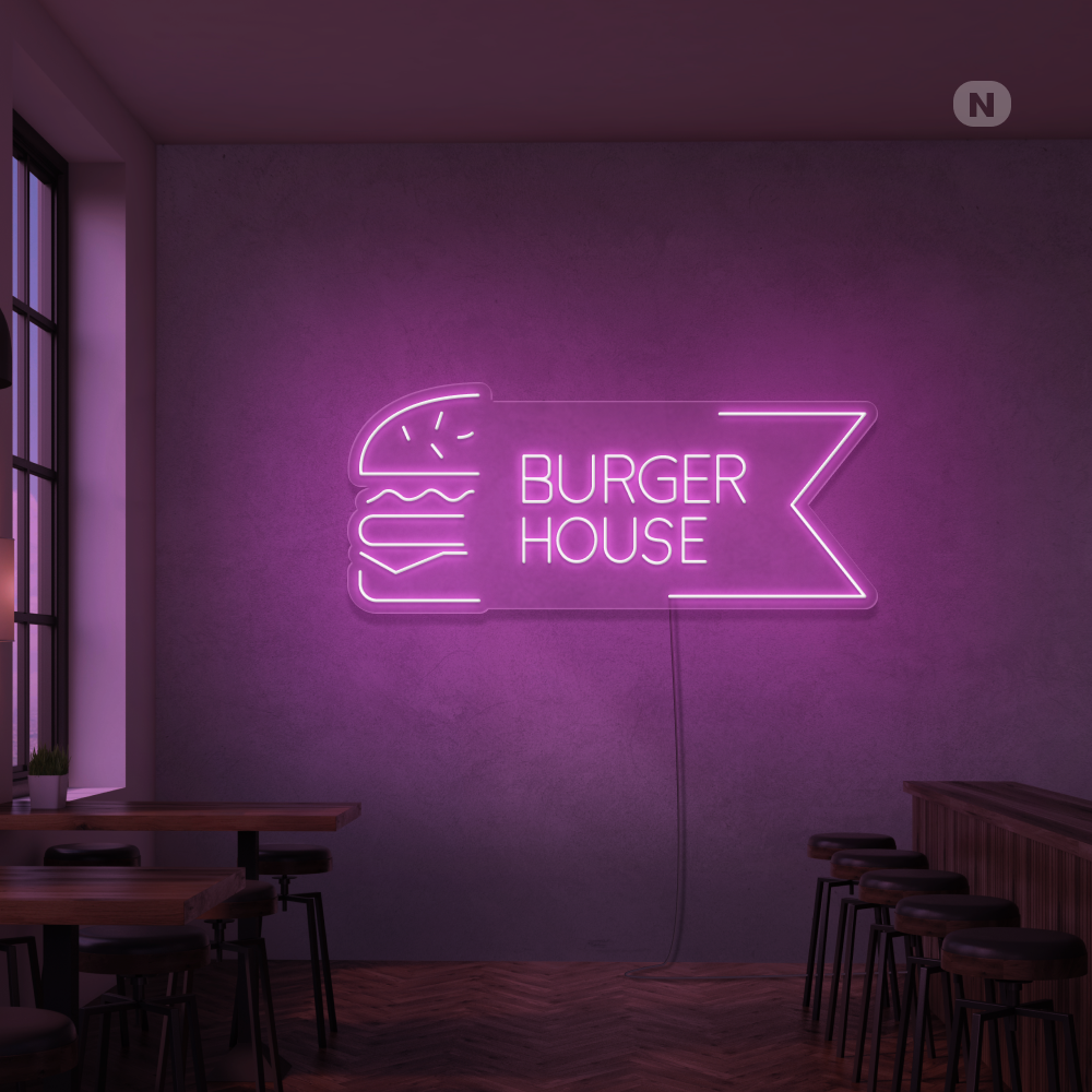 Cartel neon Burger House