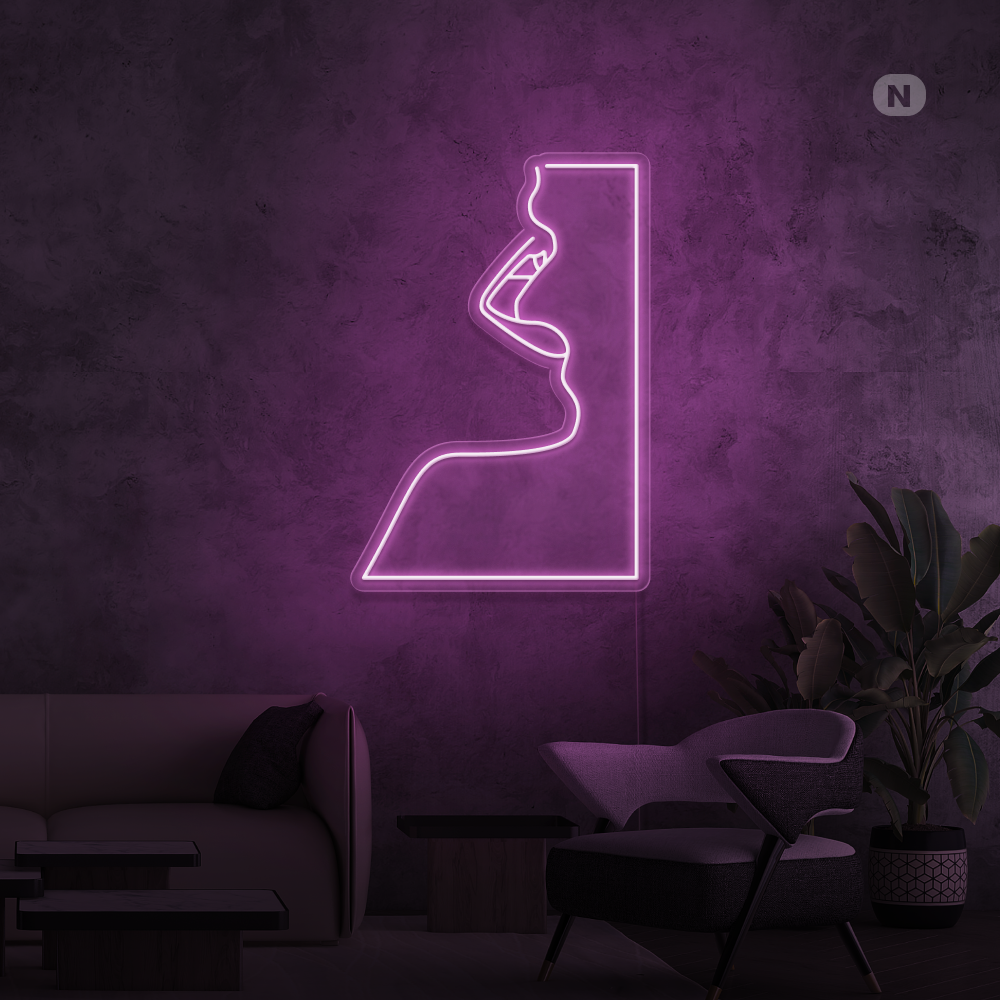 Cartel neon Seducción