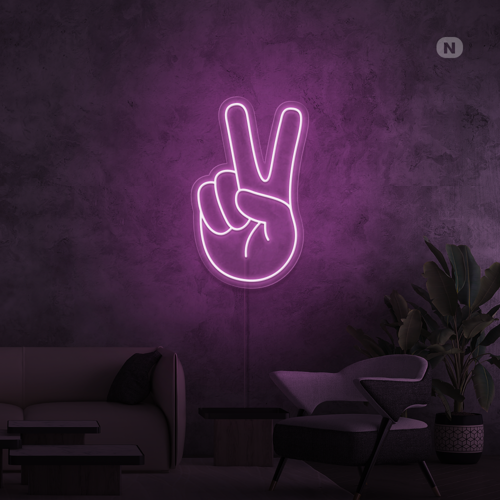 Cartel neon Paz