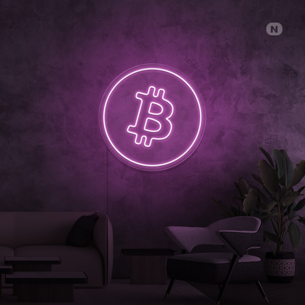 Cartel neon Bitcoin