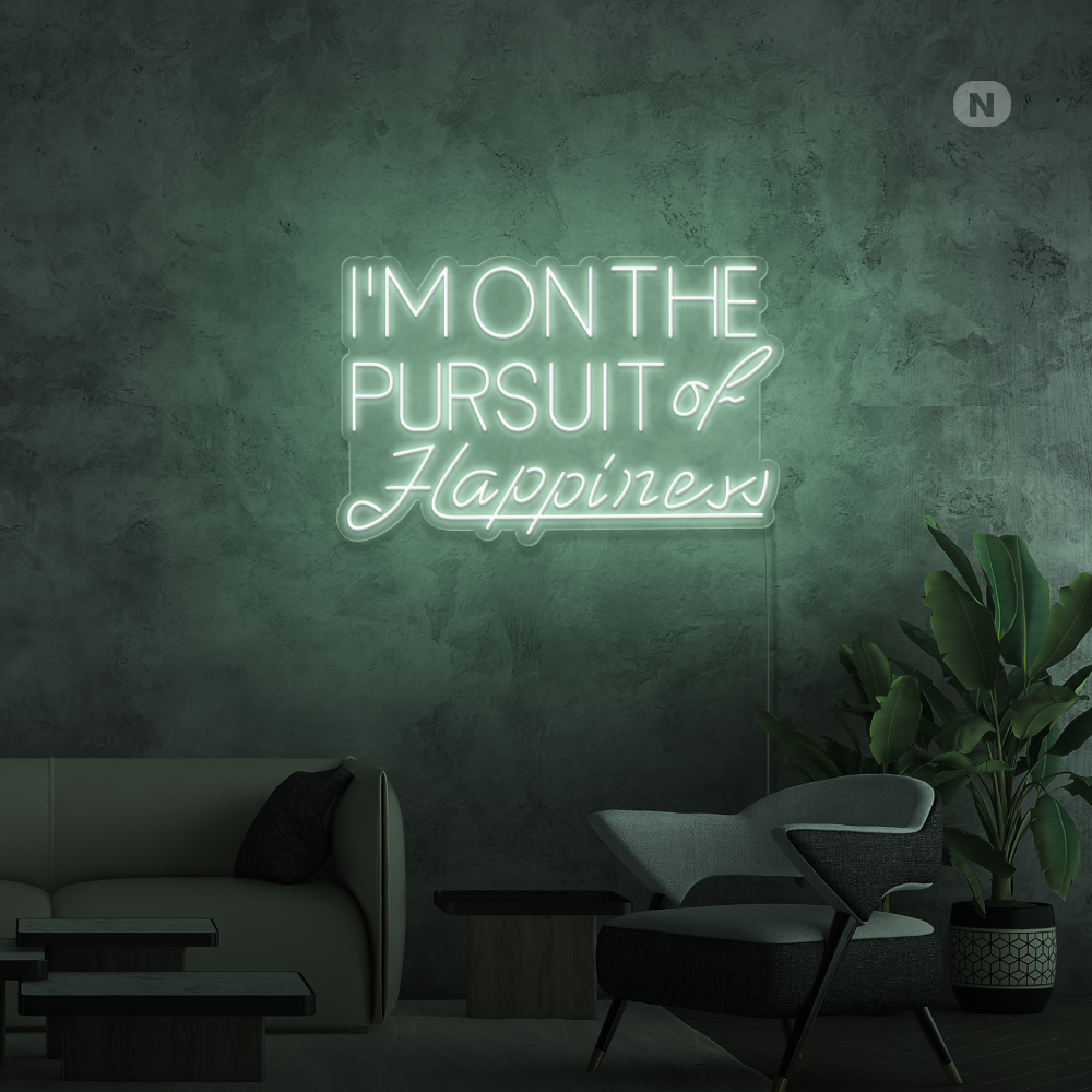 Cartel neon Hapiness