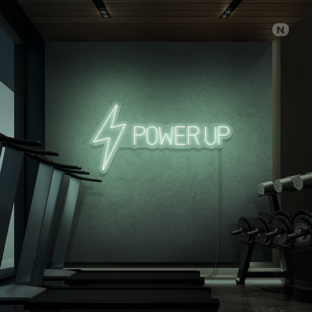 Cartel neon Power Up
