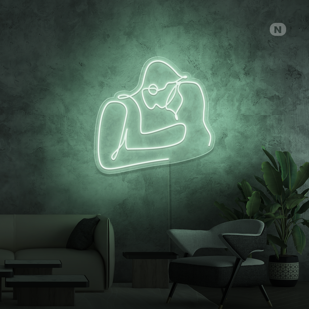 Cartel neon Amor de pareja
