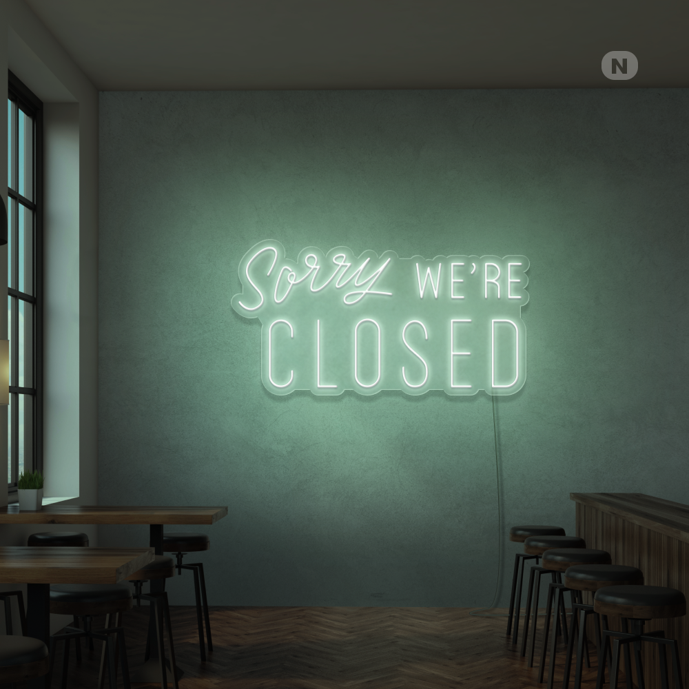 Cartel neon Closed