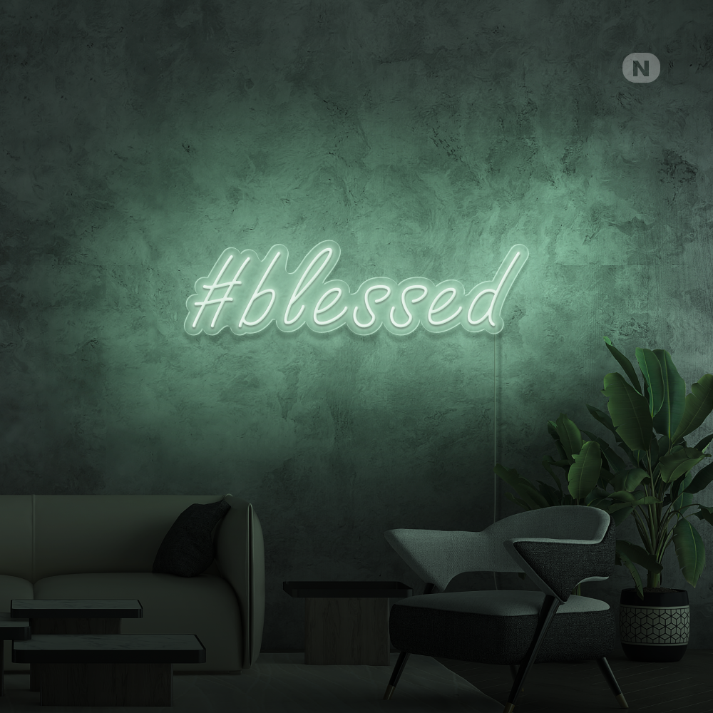 Cartel neon #Blessed
