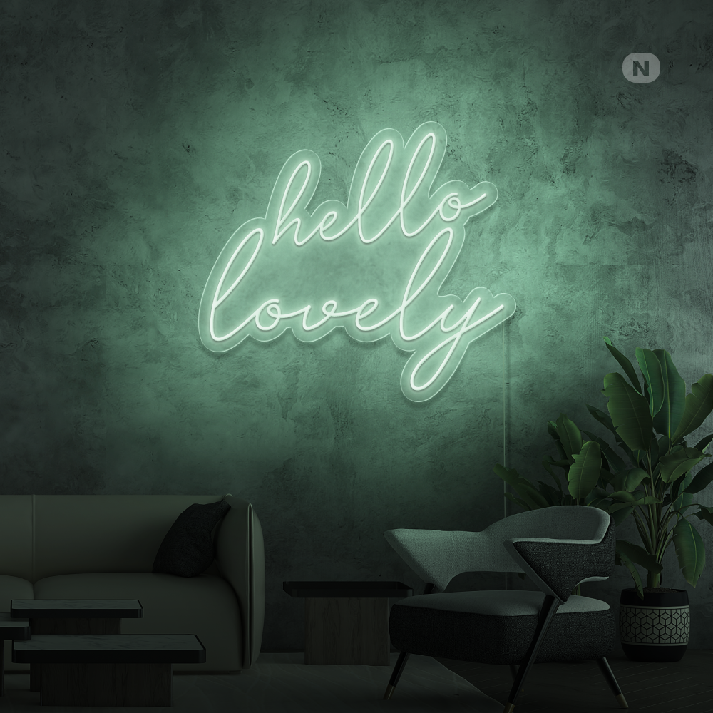 Cartel neon Hello Lovely