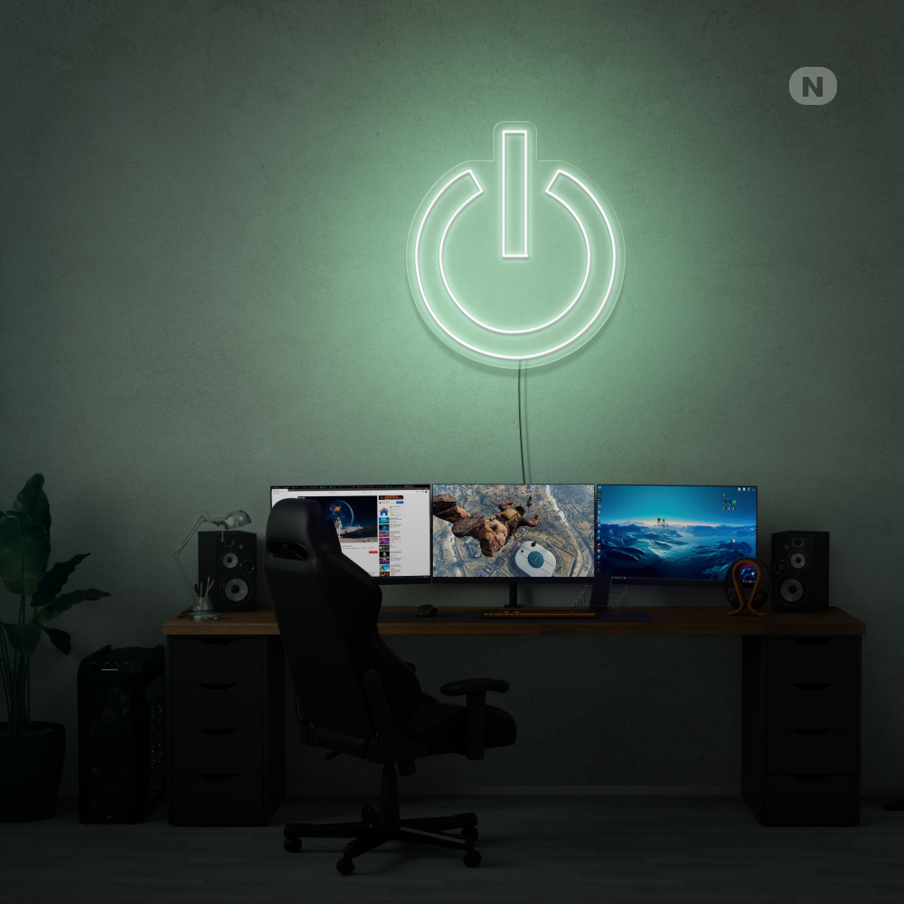 Cartel neon Potencia