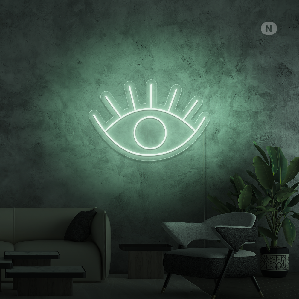 Cartel neon Ojo