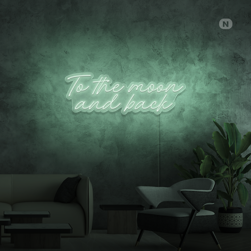 Cartel neon To The Moon and Back