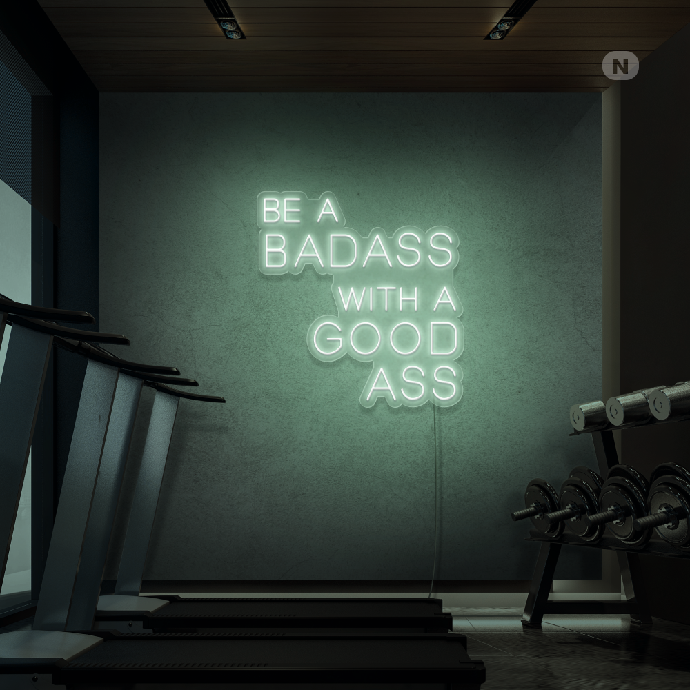 Cartel neon Gym Quote