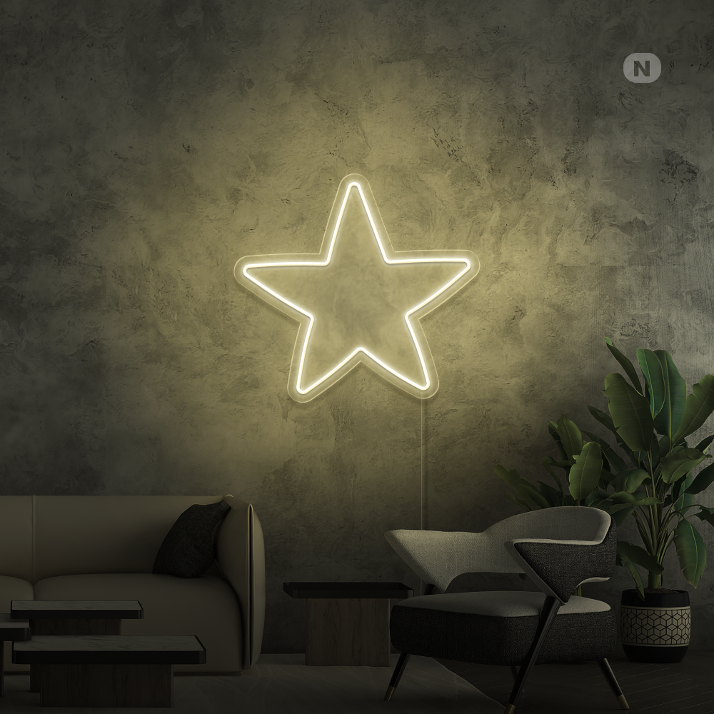 Cartel neon Estrella