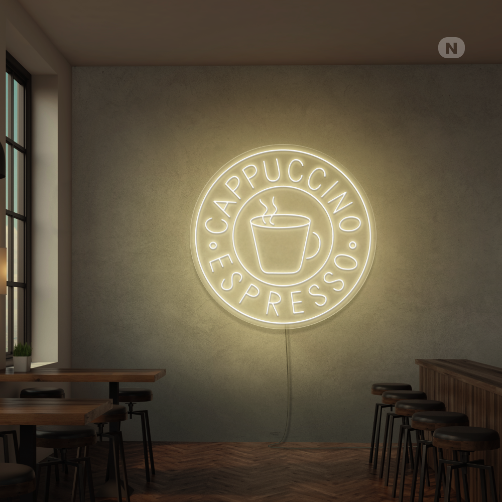 Cartel neon Cappucino Espresso