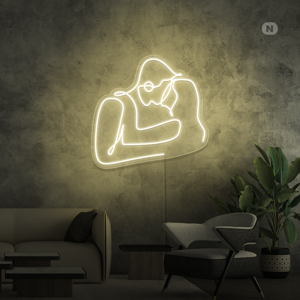 Cartel neon Amor de pareja