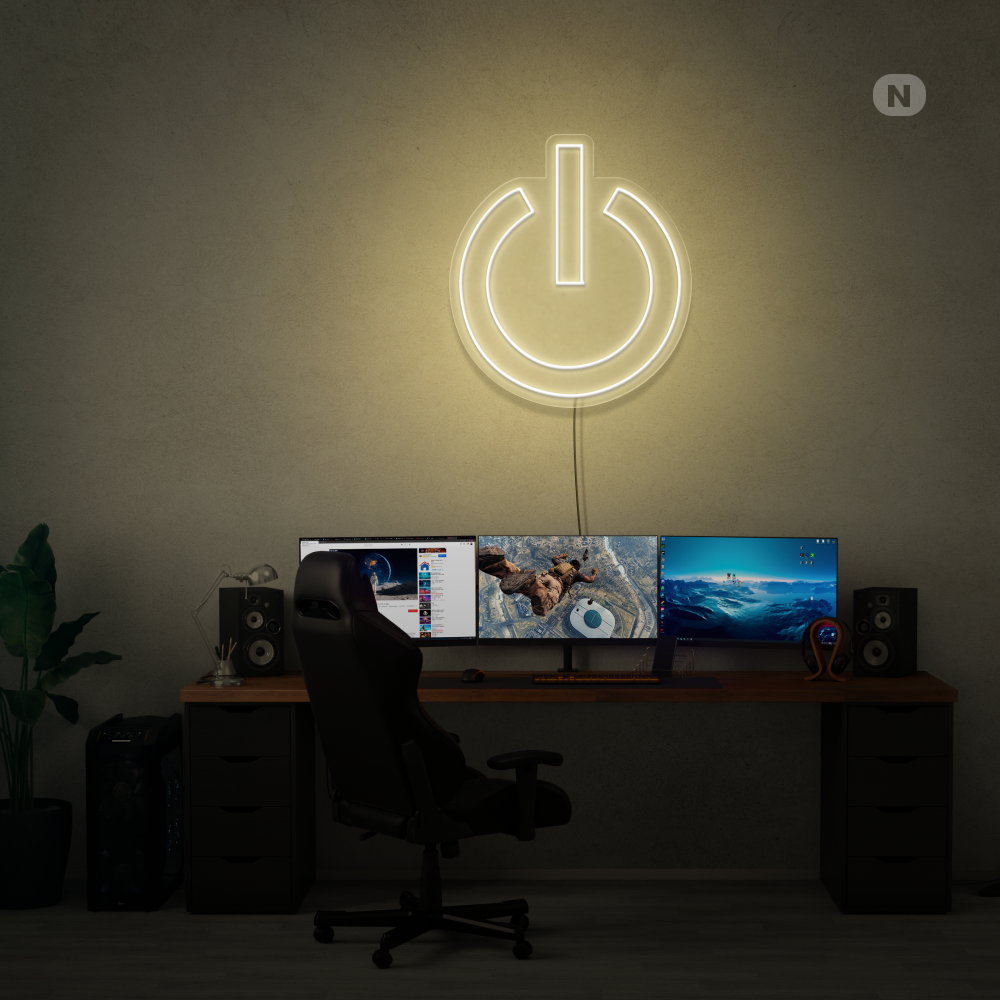 Cartel neon Potencia