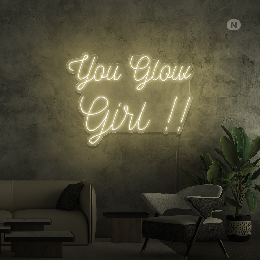 Cartel neon You Glow Girl