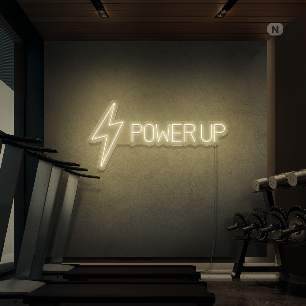 Cartel neon Power Up