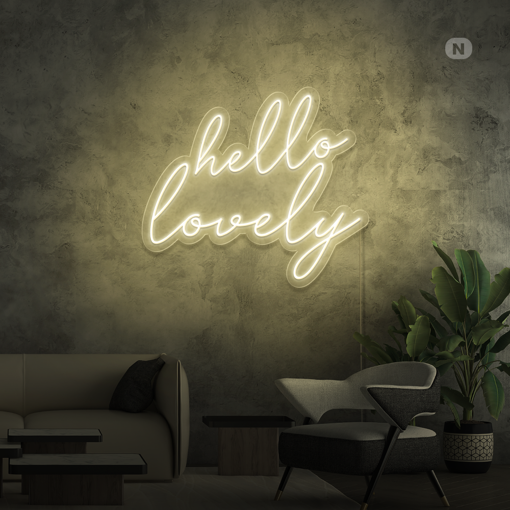 Cartel neon Hello Lovely