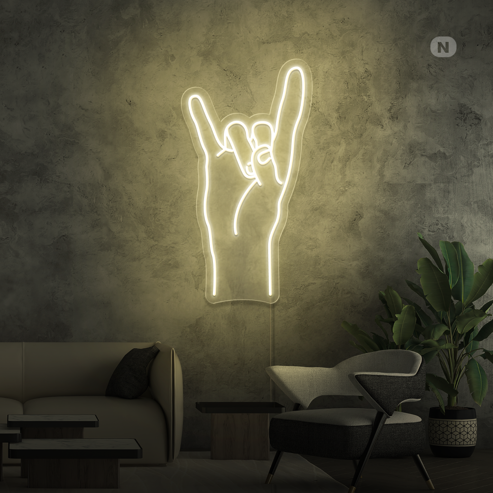 Cartel neon Rock & Roll