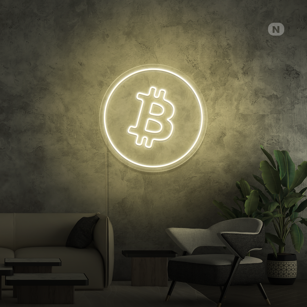 Cartel neon Bitcoin
