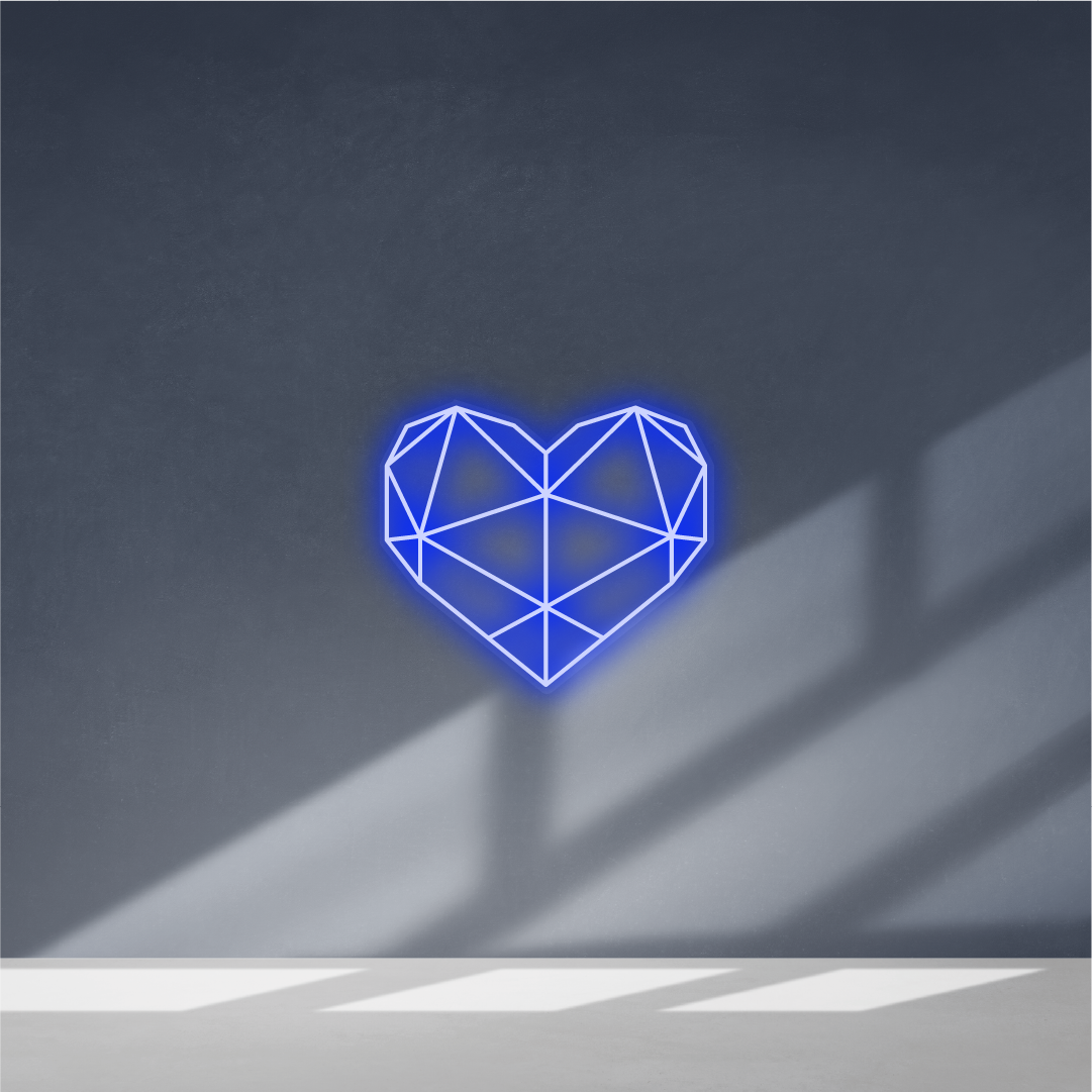 Cartel neon Corazón