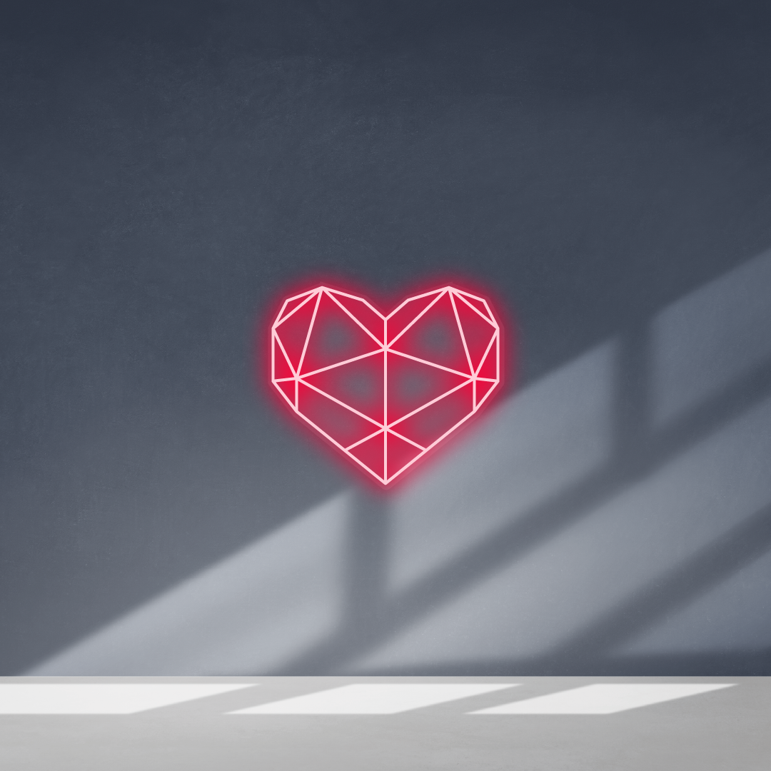 Cartel neon Corazón