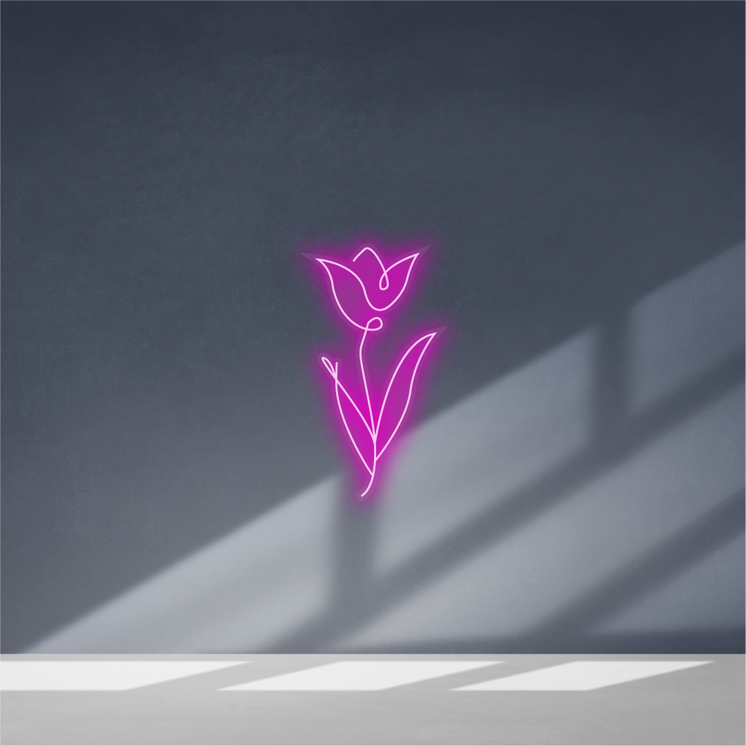 Cartel neon Rosa