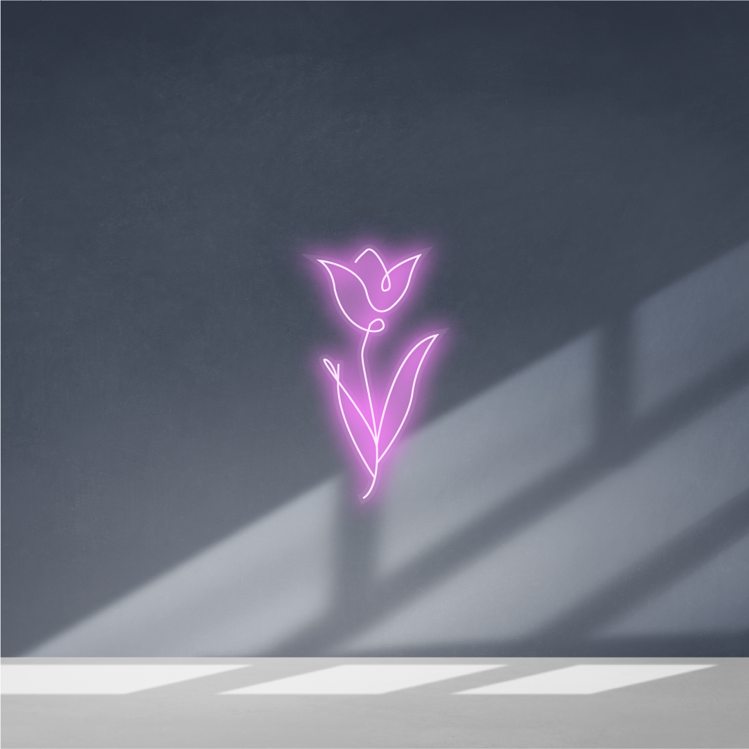 Cartel neon Rosa