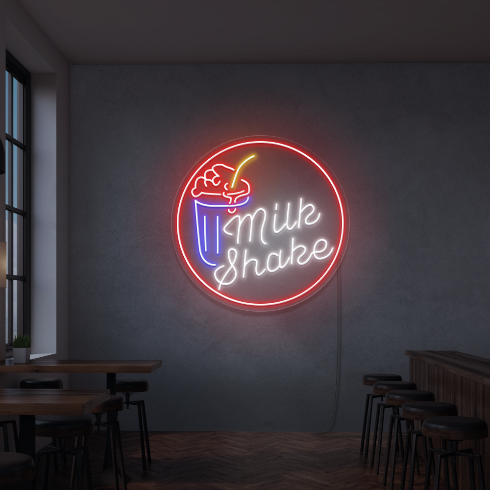Cartel neon Milkshake