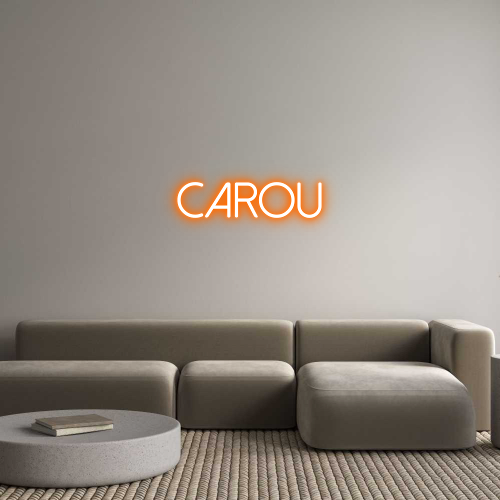 Neon personalizado: Carou