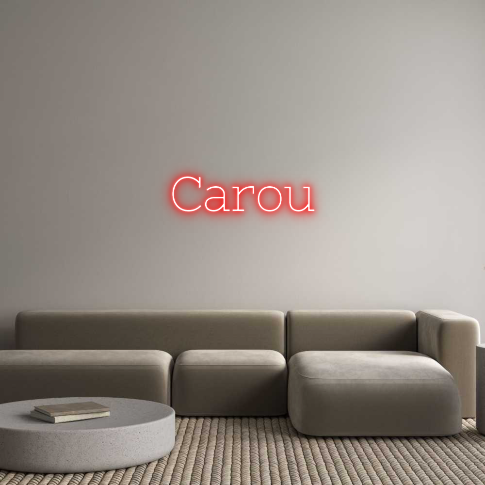 Neon personalizado: Carou