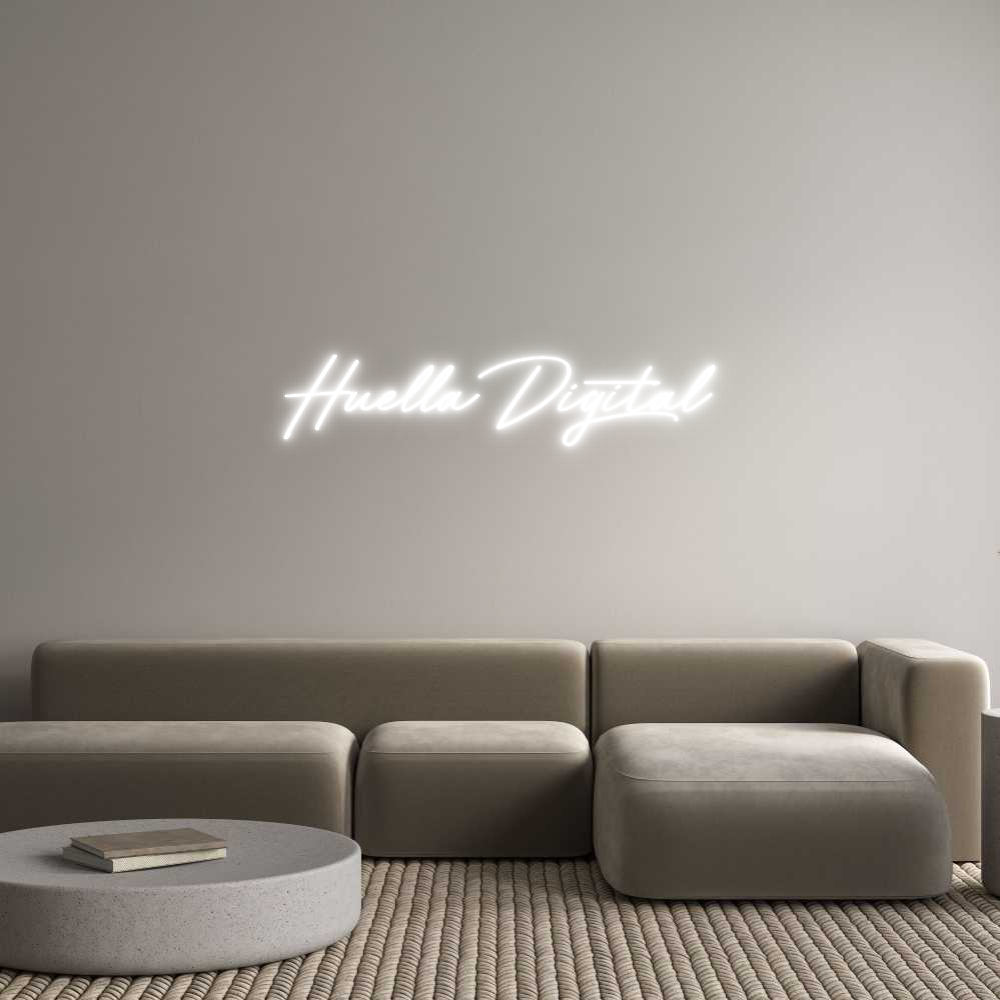 Neon personalizado: Huella Digital