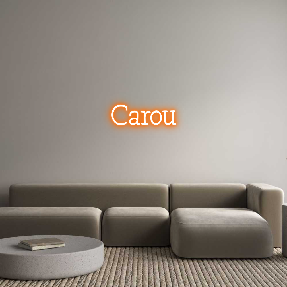 Neon personalizado: Carou