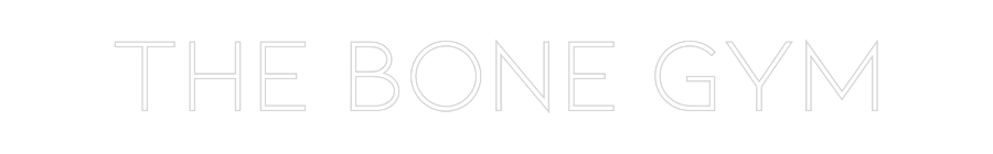 Neon personalizado: The bone gym