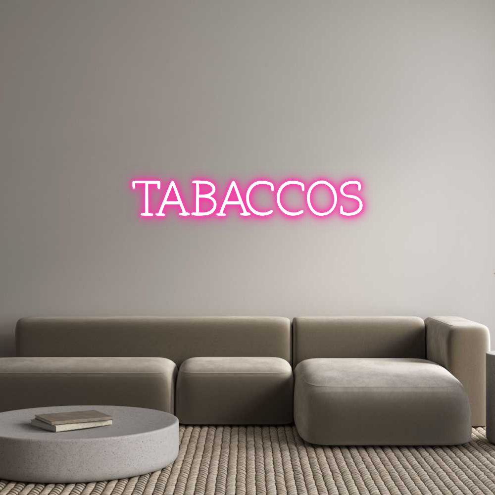 Neon personalizado: TABACCOS