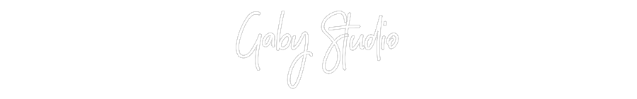 Neon personalizado: Gaby Studio