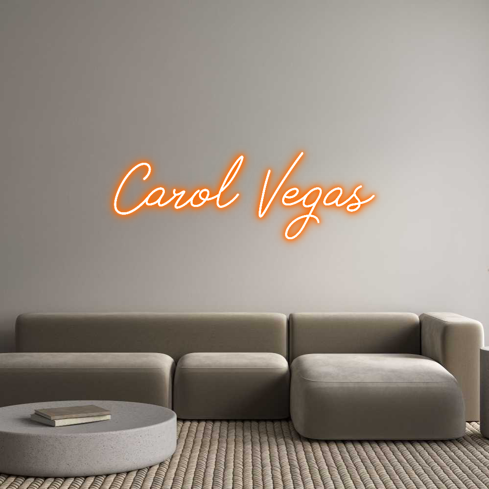 Neon personalizado: Carol Vegas