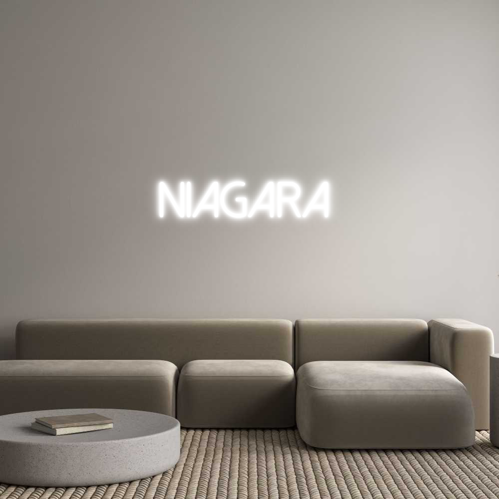 Neon personalizado: Niagara