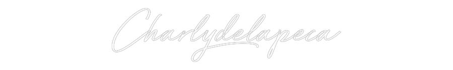 Neon personalizado: Charlydelapeca