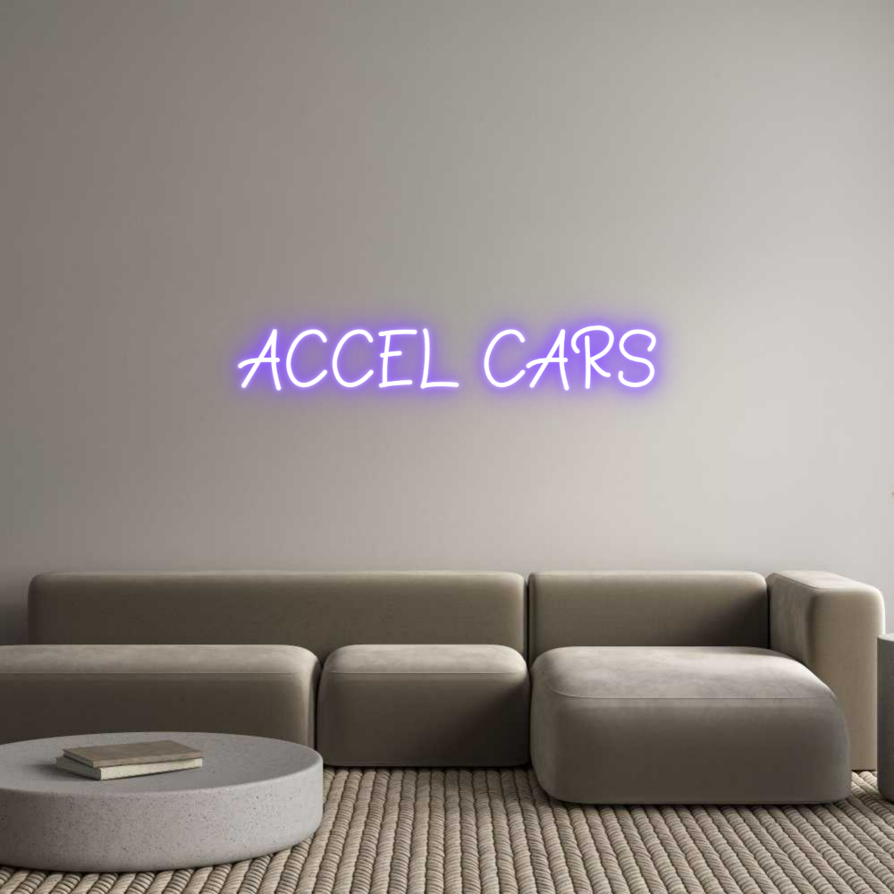 Neon personalizado: ACCEL CARS