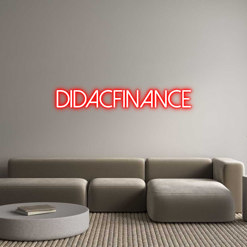 Neon personalizado: DidacFinance